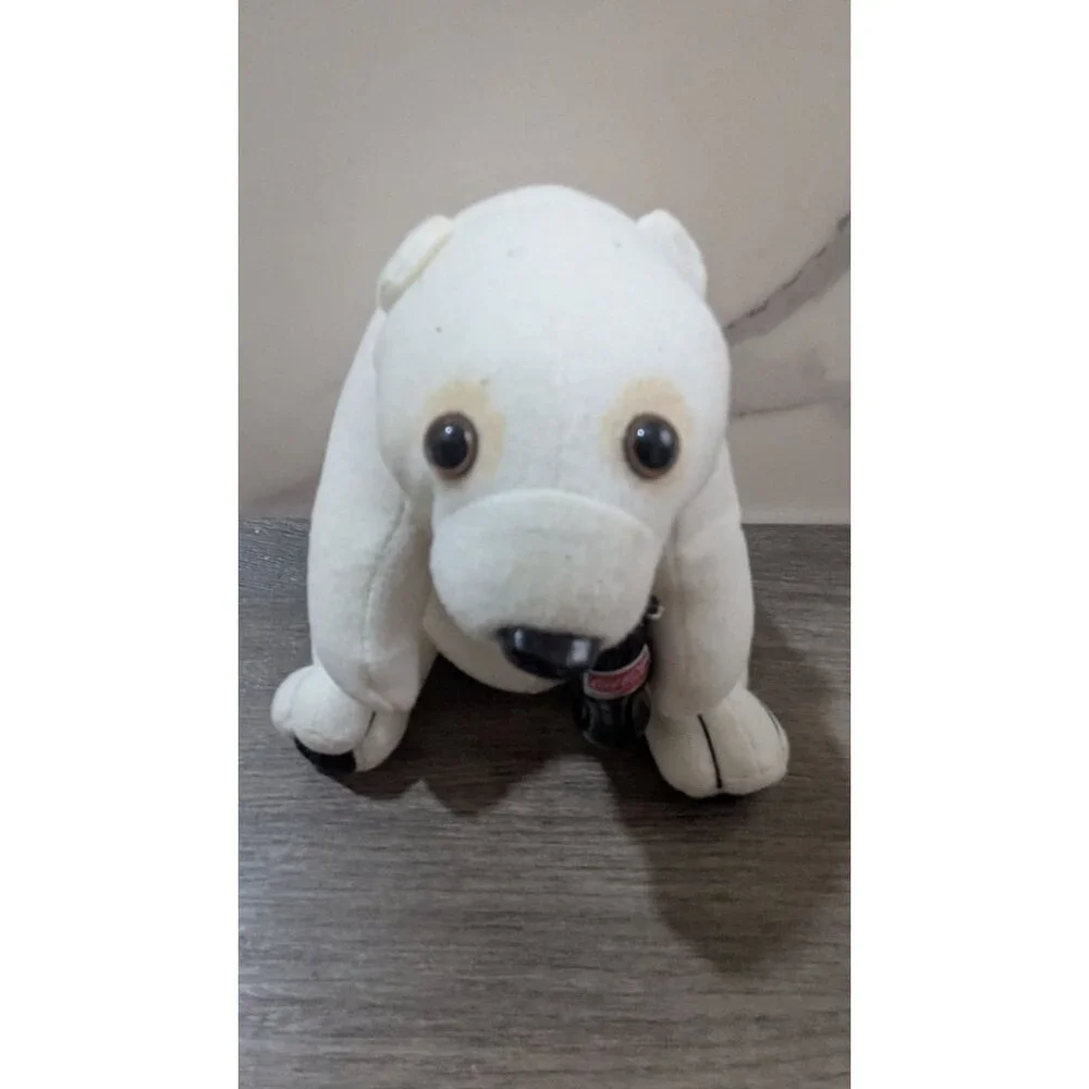 Coca-Cola Polar Bear Plush Set With Santa Hat & Bottle‎ Collectible 1993 Vintage